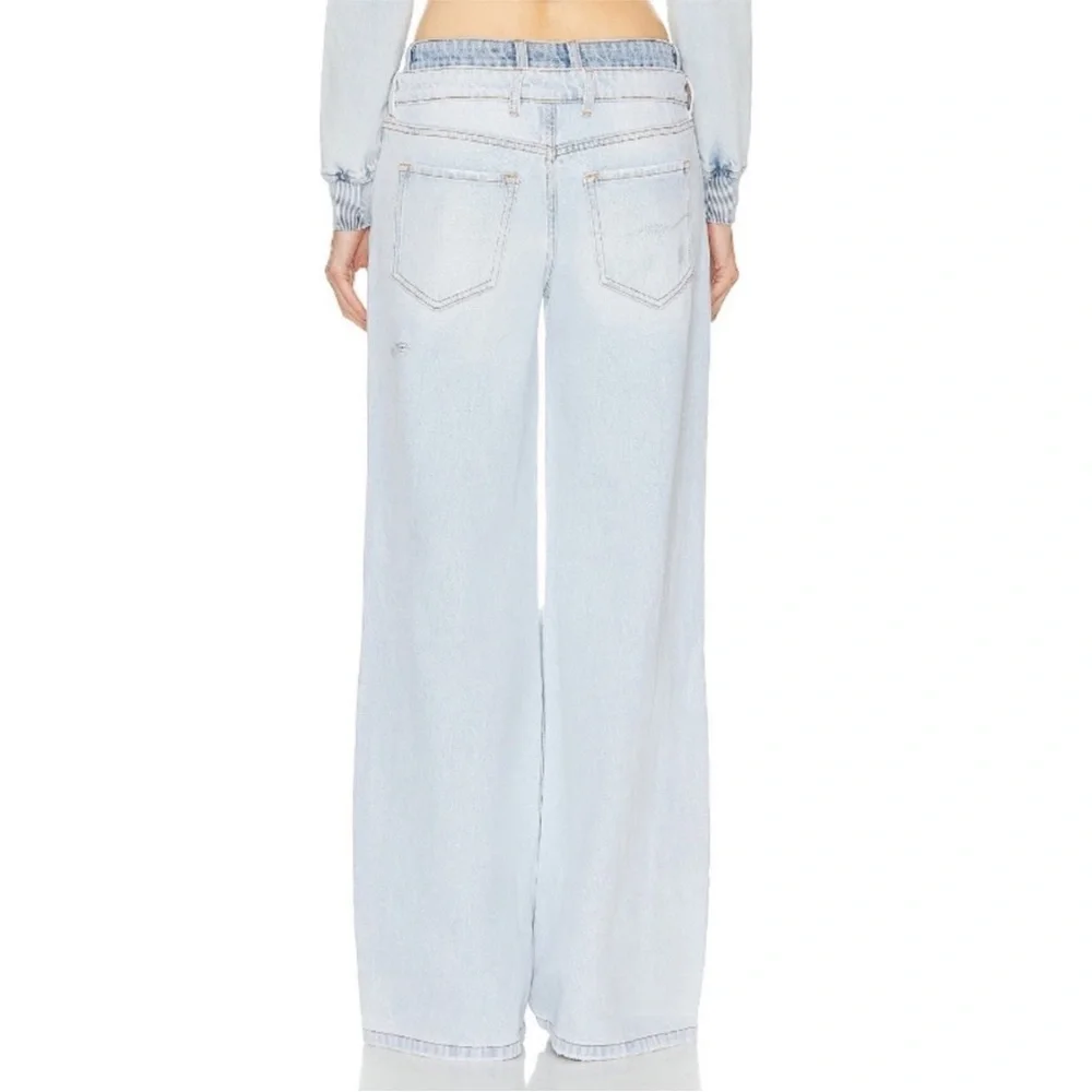 SER.O.YA Saphira Double Waistband Wide Leg Jeans in Skylight NWT - Picture 7 of 16